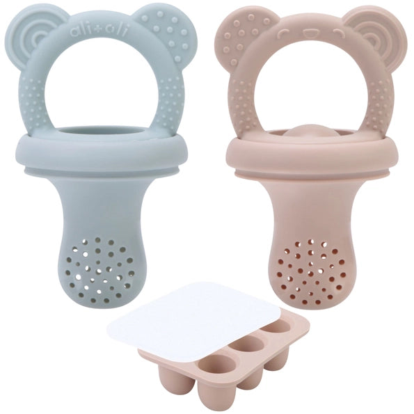 Food & Fruit Pacifier Feeder & Freezer Tray (Mist-Taupe)