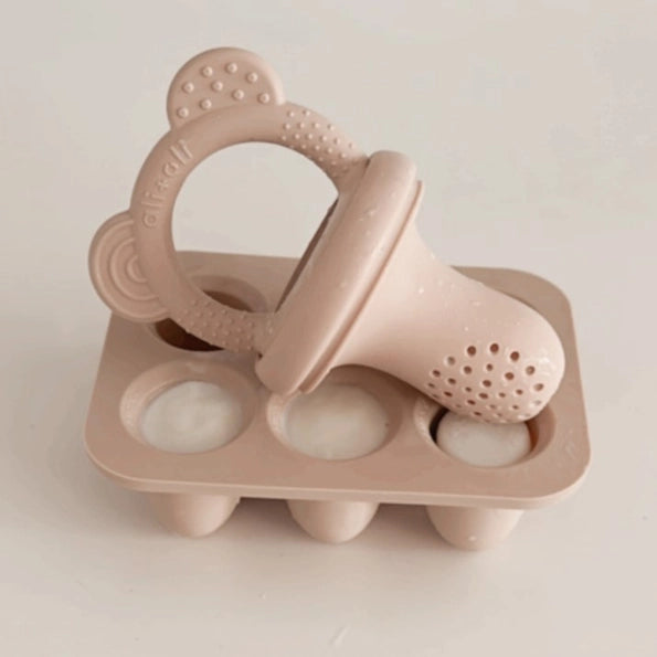 Food & Fruit Pacifier Feeder & Freezer Tray (Mist-Taupe)