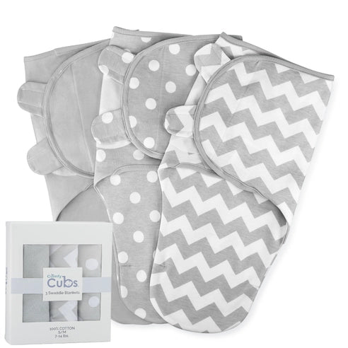 Baby Easy Swaddle Blankets - Pack of 3