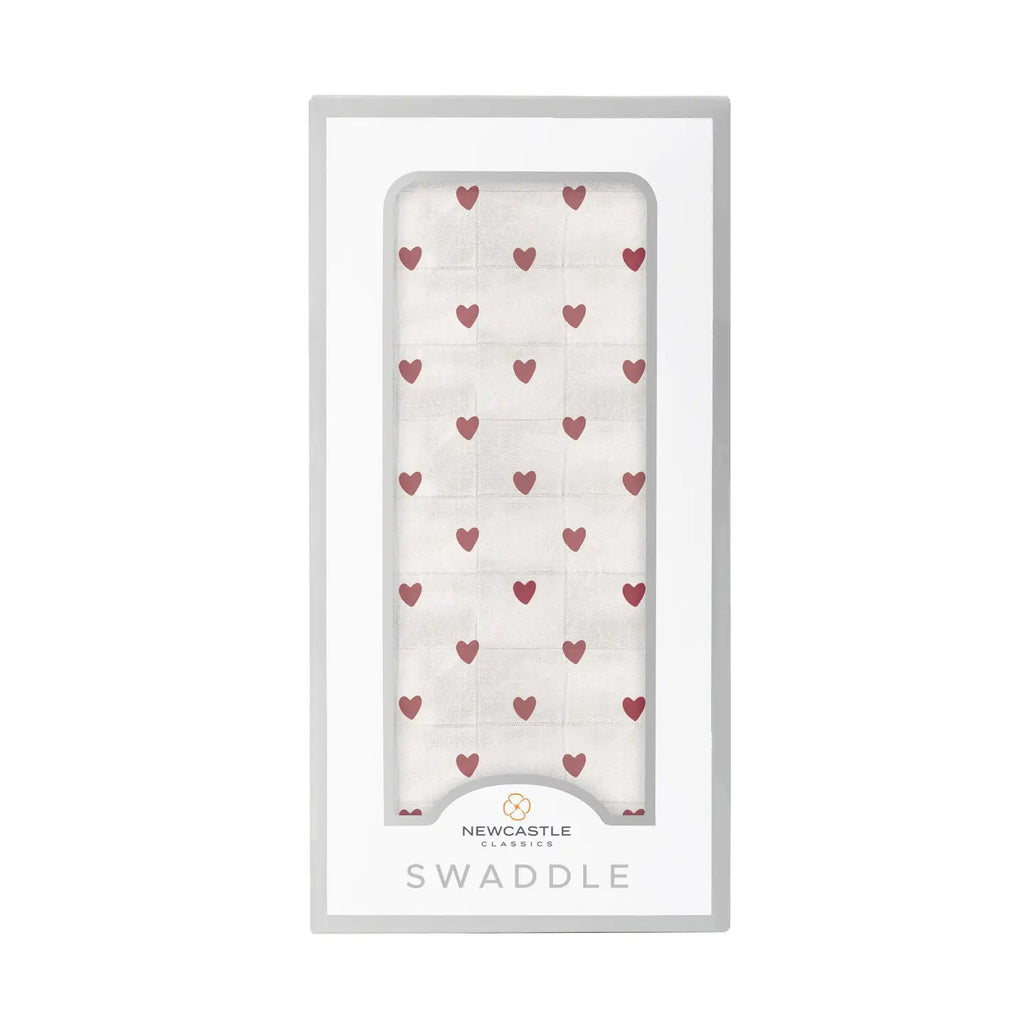 Two Hearts Bamboo Swaddle