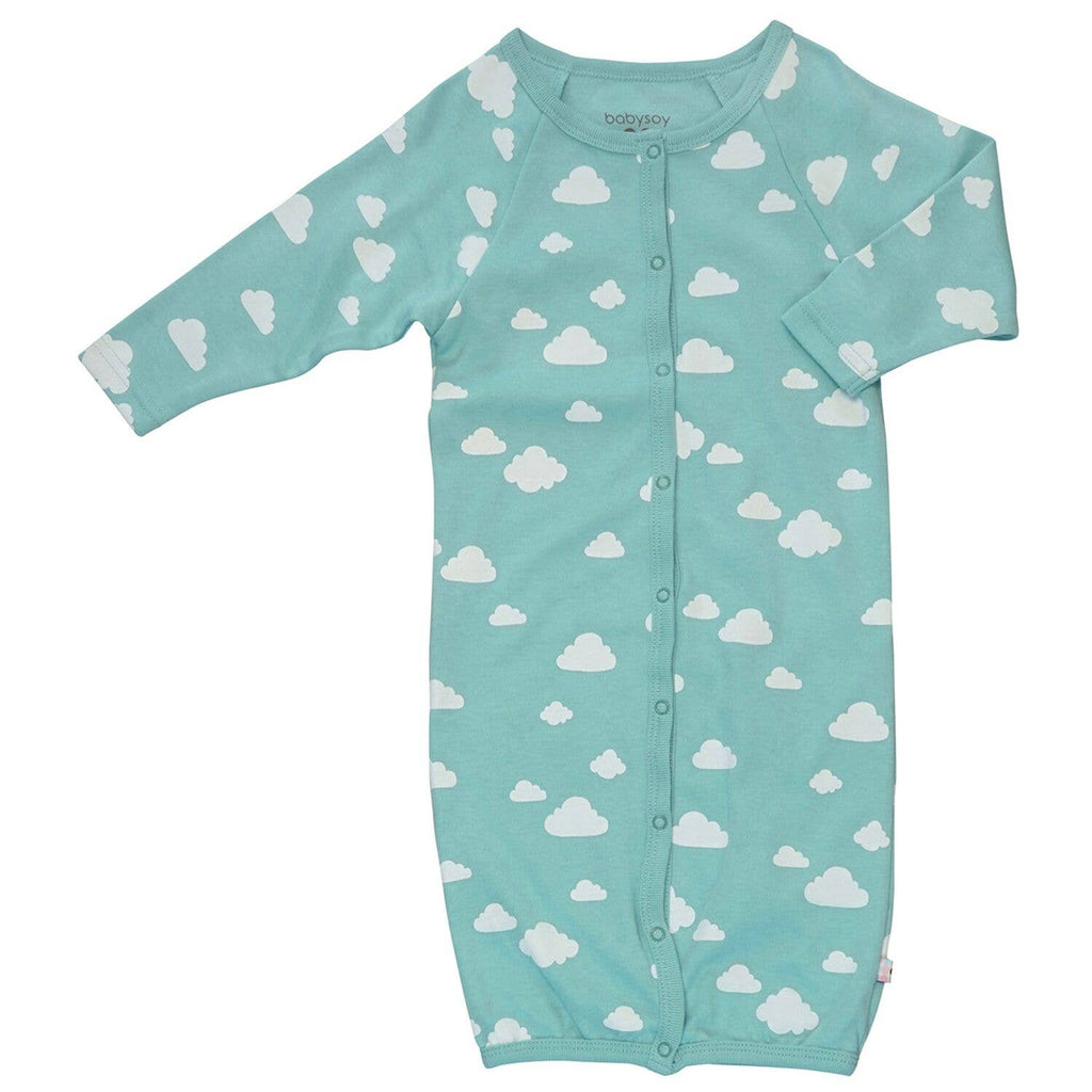 Babysoy Clouds Snaps Gown - Clouds