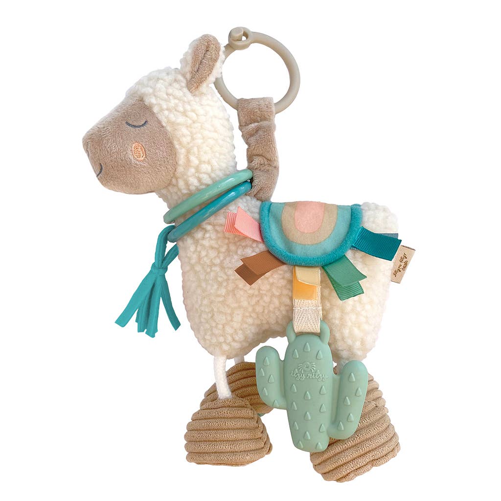 NEW Link & Love™ Llama Activity Plush Silicone Teether Toy