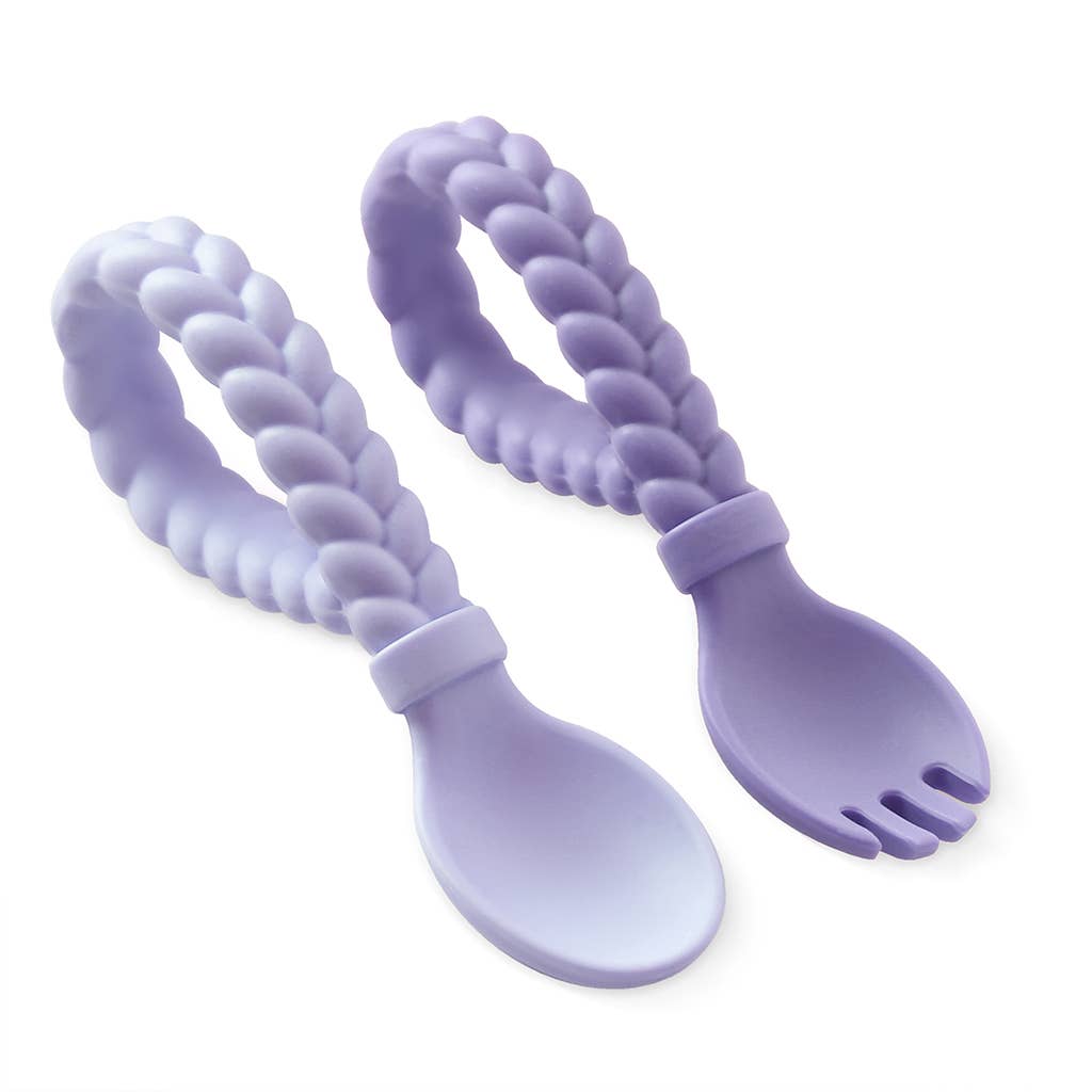 NEW Amethyst + Purple Diamond Sweetie Spoons™ + Fork Set